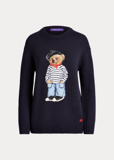 Sueter Ralph Lauren Mujer Azul Marino - Marseille Polo Bear - JGDBS6823